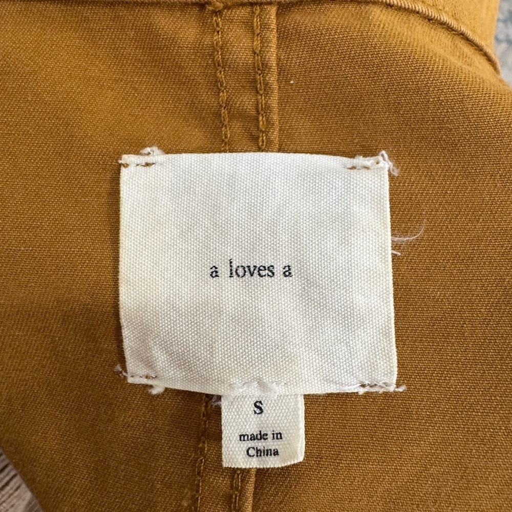 A Love's A Versatile Women's Brown Tan Button Up Tie Waist Utility Jacket - Picture 9 of 10